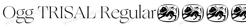 Ogg TRISAL Regular字体转换